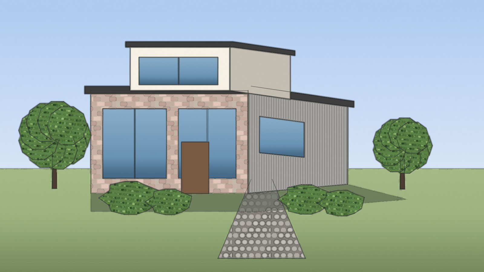 Illustrated look with a thin pen line and flat tones